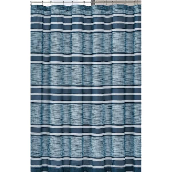 Mainstays Multi-color Embossed Stripe Fabric Shower Curtain Polyester Washable for sale online