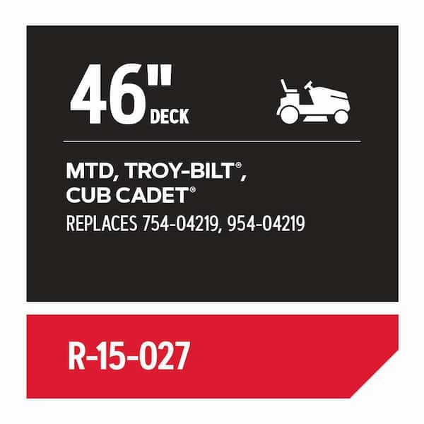 Replacement Belt for 46 in. Deck Riding Mowers, Fits MTD, Troy-Bilt, Cub Cadet