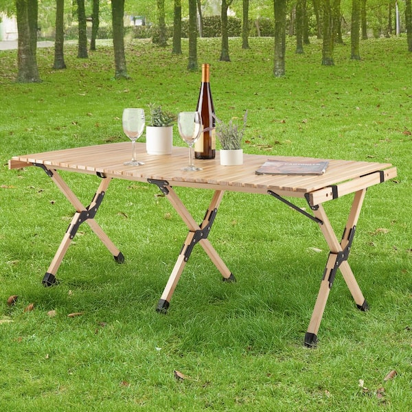 Wakeman Outdoors 23.75 in. Mocha Rectangle Portable Camping