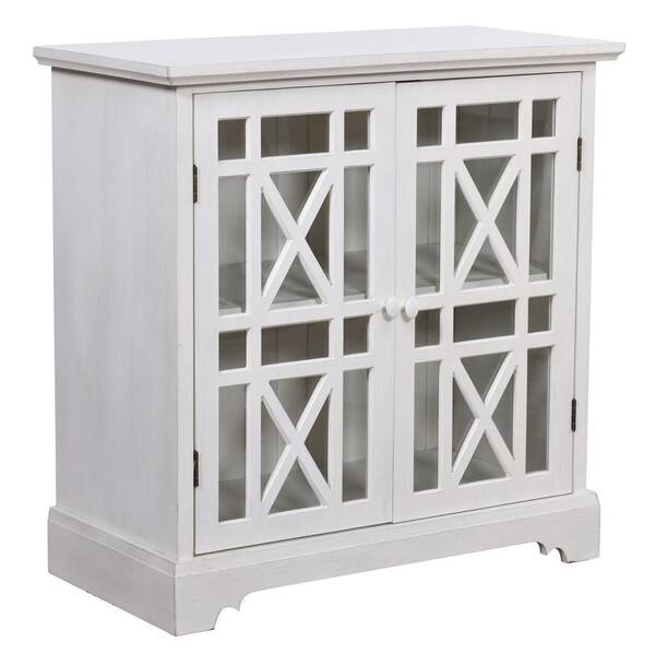 StyleCraft Cream Washed Accent Cabinet SF26387DS The Home Depot