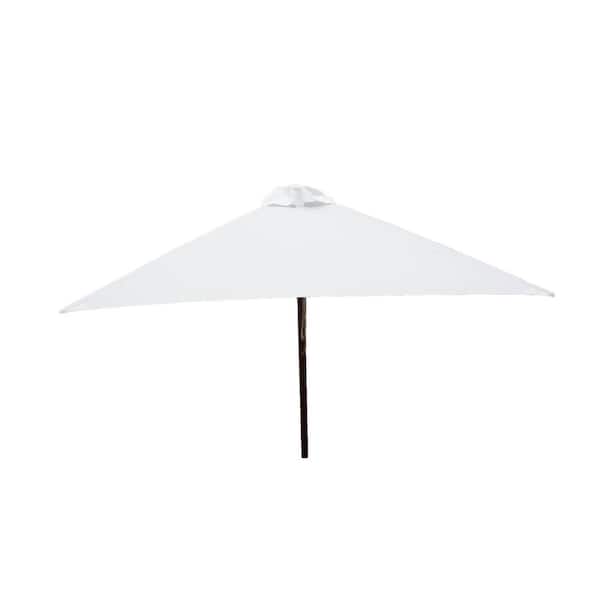destinationgear classic wood 6.5' square patio umbrella Destinationgear 6.5 Square Wood Umbrella In Natural DestinationGear 9 ft. Classic Wood