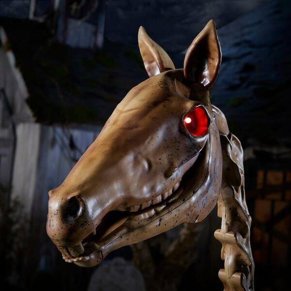 Home Accents Holiday 6 Ft Skeleton Horse 6342 The Home Depot