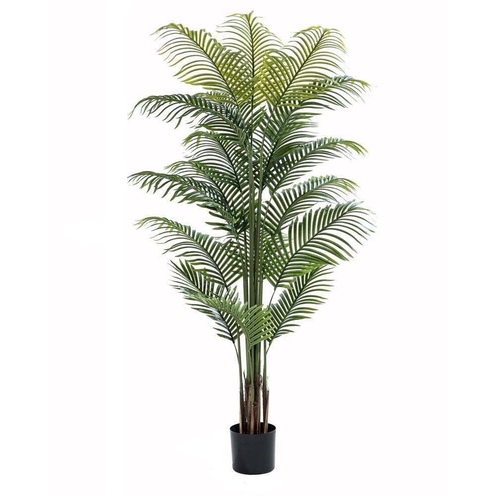 6 ft. Green Artificial Palm in Pot
