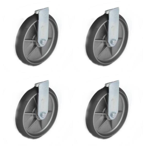 Rubbermaid Commercial Products Executive Series 8 in. Quiet Caster Wheel Kit for Housekeeping Carts