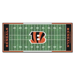 Cincinnati Bengals 3 ft. x 6 ft. Football Field Rug Runner Rug