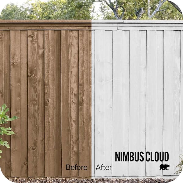 1 gal. #PR-W09 Nimbus Cloud Solid Color House and Fence Exterior Wood Stain