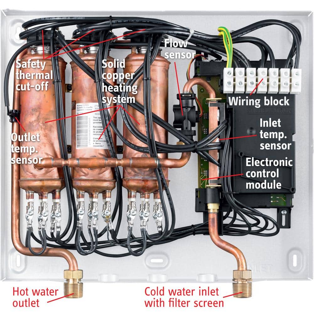 Tempra 36 Trend White Electric Tankless Water Heater