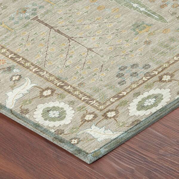 Chantille Machine Washable Indoor/Outdoor Abstract ACN2819 Beige 10 ft. x 14 ft. Area Rug