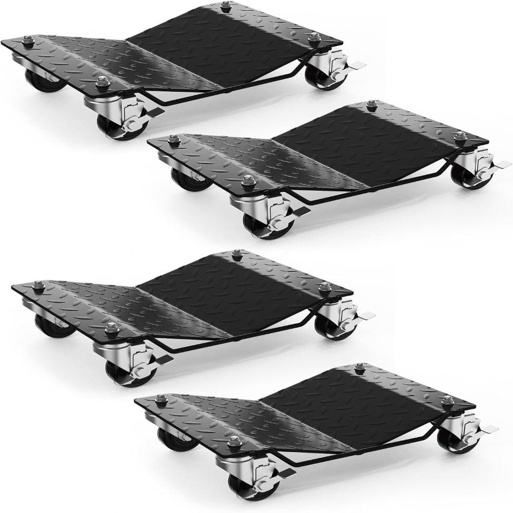 Car Dolly Set of 4, 6000 LBS Capacity Car Wheel Dolly with Lock, Wheel Dollies for Vehicle Moving, Garage Auto Repair price history on PriceWatchPro
