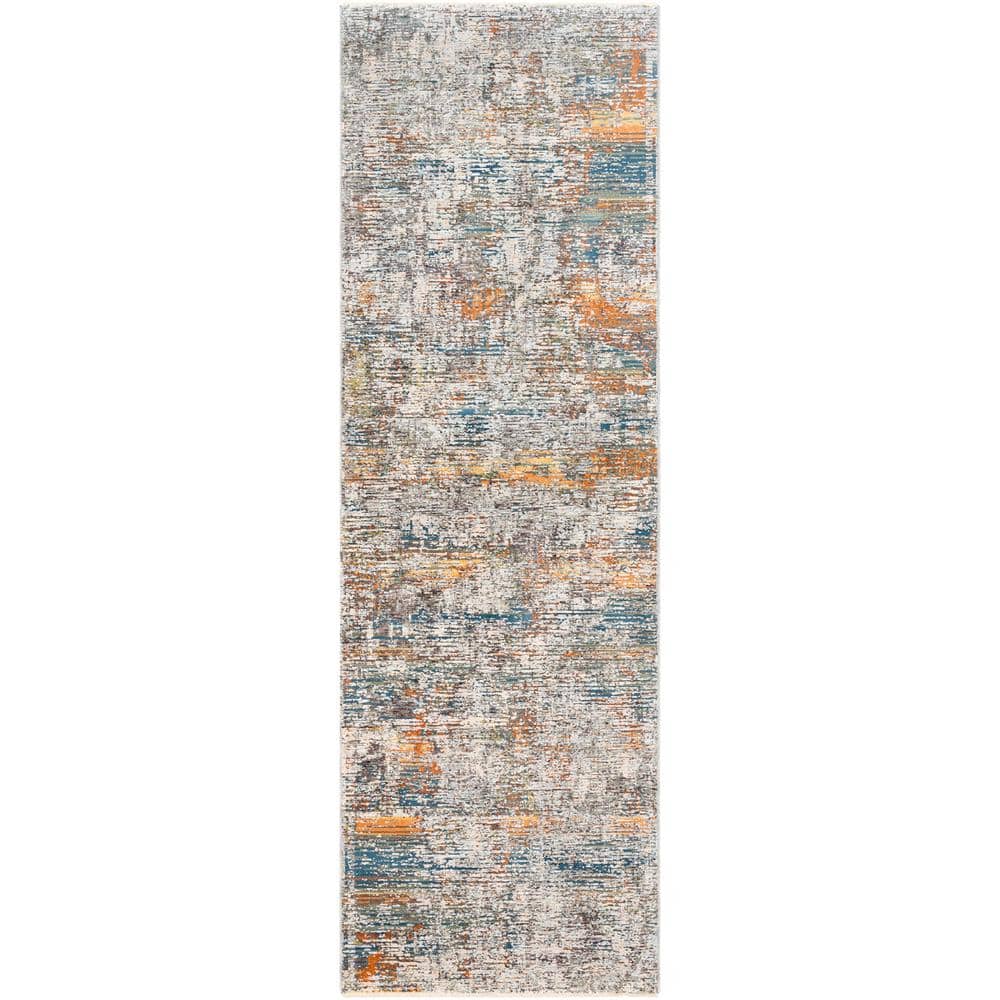 Congressional Orange/Blue 3 ft. 3 in. x 8 ft. Abstract Area Rug price history on PriceWatchPro