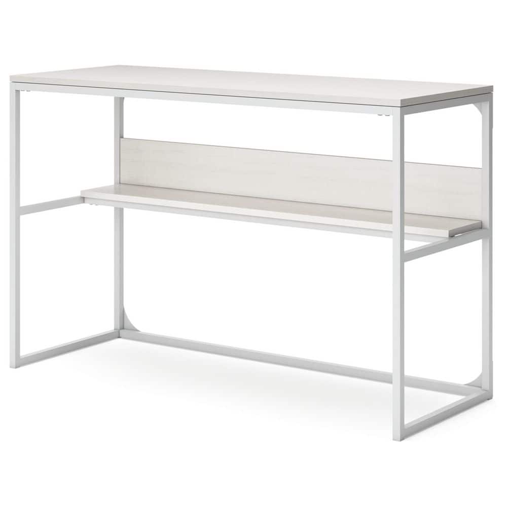 White Oak Executive Desk with Drawer and Filing Cabinet