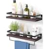 Hanging Rack 3-Tiers Wooden Wall Shelf Plant Storage Rack Decoration  Bathroom Living Room Bedroom Apartment B07DLMP23H - The Home Depot