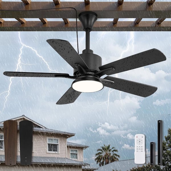 HINNIXY 42 in. Outdoor Black IP65 Waterproof Plug in 6-Speed