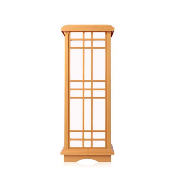 24.5 in. H Solar Almond Integrated LED Garden and Path Light with Amber or White Light