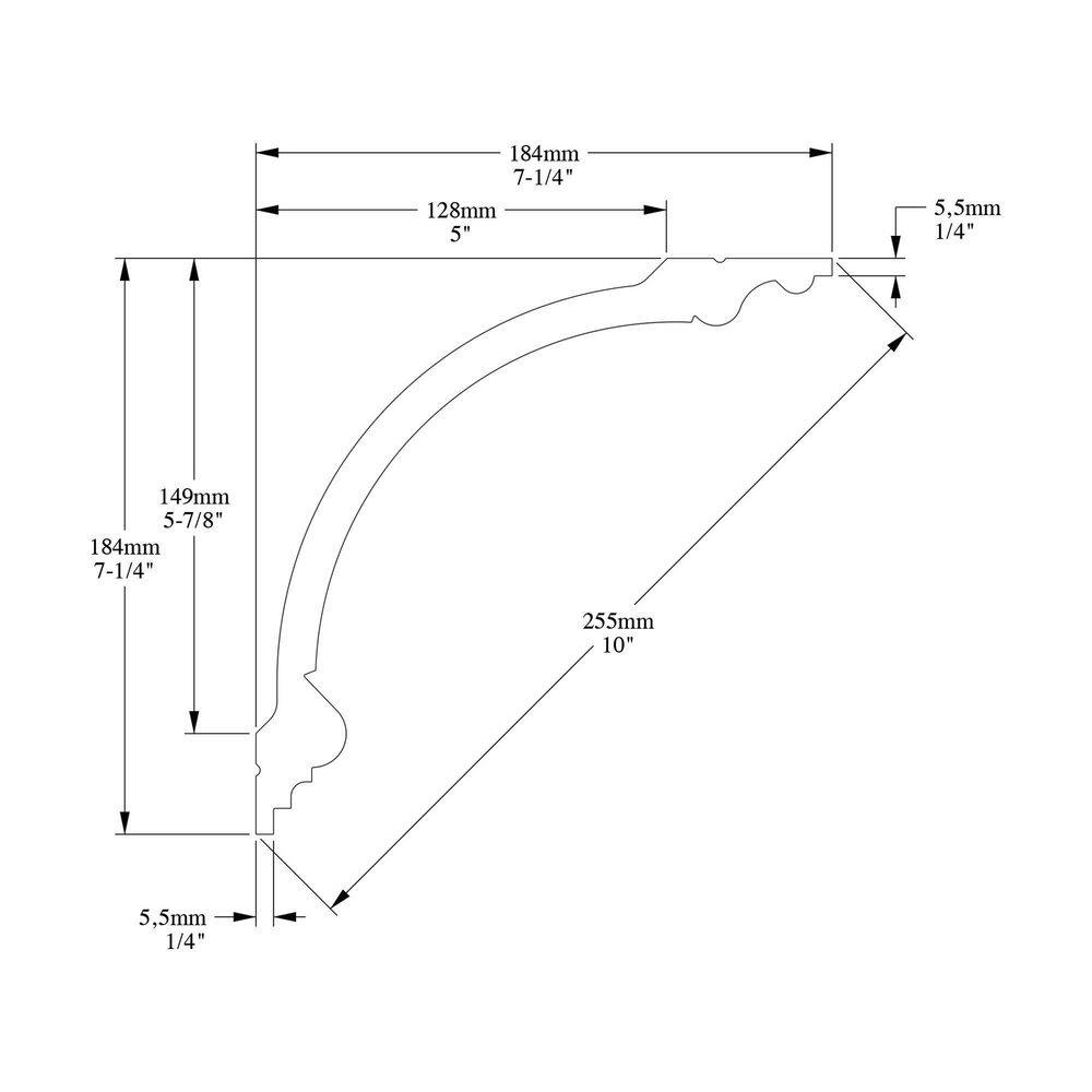 78-Inch White Polyurethane Ornate Crown Moulding