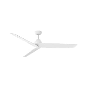 Liv 60.0 in. Indoor/Outdoor Matte White Ceiling Fan with Remote Control