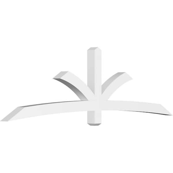 Ekena Millwork Davenport 96 in. W x 28 in. H x 4 in. D Signature Polyurethane Bracket