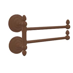 Que New Collection 2 Swing Arm Towel Rail in Antique Bronze