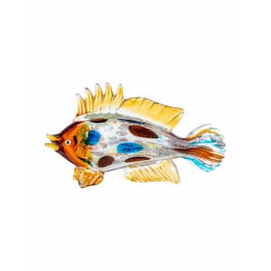 6.75 in. Tall Copa Bay Fish Handcrafted Murano-Style Art Glass Figurine