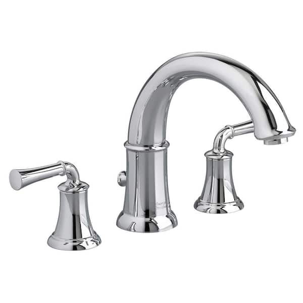 American Standard Portsmouth 2-Handle Deck-Mount Roman Tub Faucet for Flash Rough-in Valves in Polished Chrome