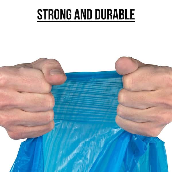 Strong Multipurpose Drawstring Trash Bags, 30 gal, 1.1 mil, 30 x 33, Black,  74/Box