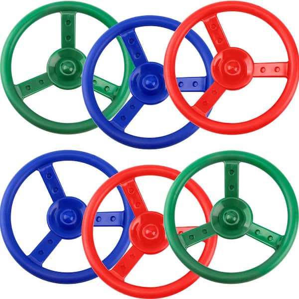 Outdoor Plastic Playground Accessories Set with Pirate Ship Wheel