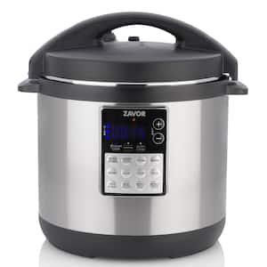 LUX EDGE 6 Qt. Stainless Steel Electric Pressure Cooker with Stainless Steel Cooking Pot