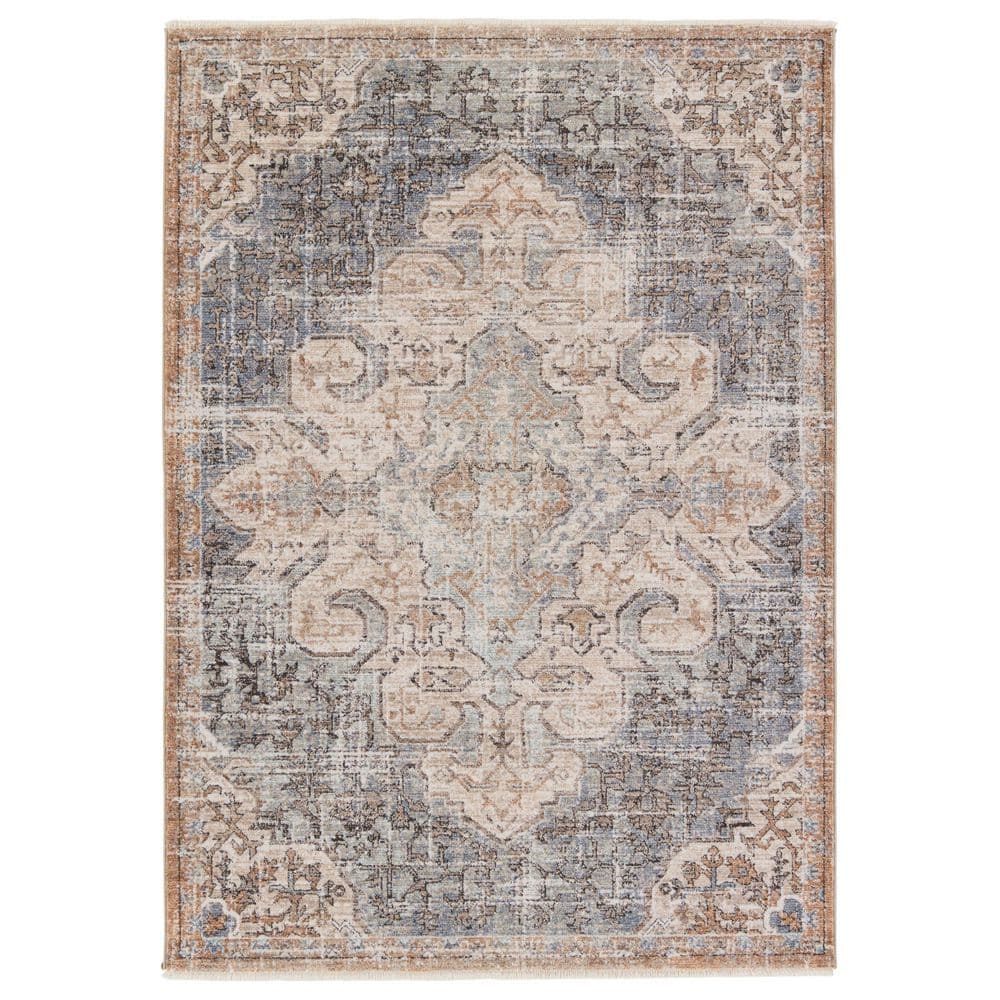 Jaipur Living Faridah Brown 4 ft. x 6 ft. Medallion Area Rug RUG155279 ...