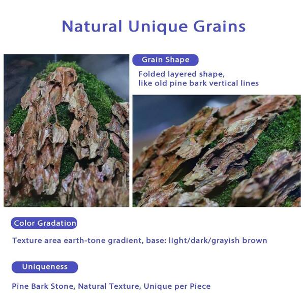 Justincity 5 lb Dragon Stone Natural Aquarium Rocks 3 to 6 in