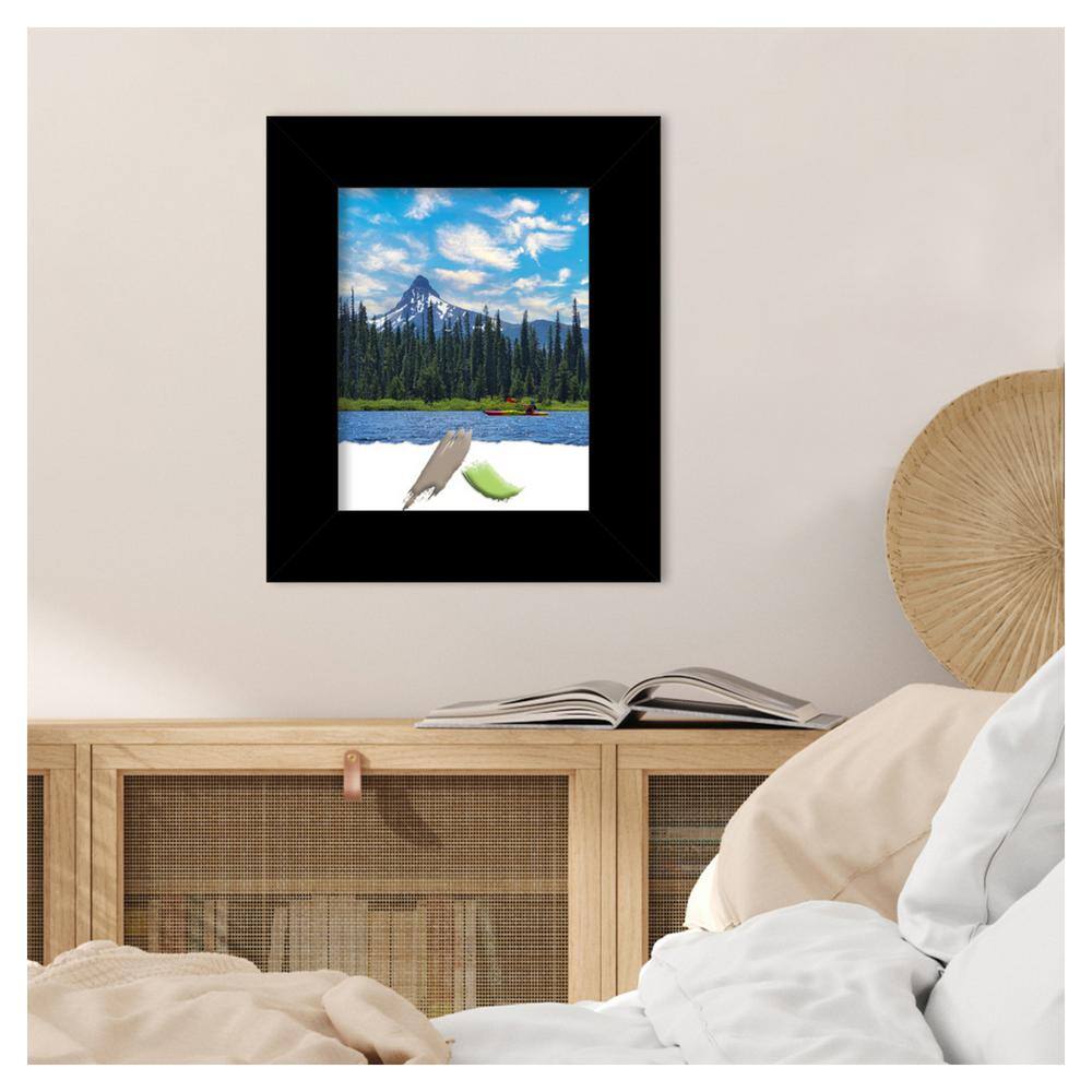 Matte Black Wood Transitional Wall Picture Frame