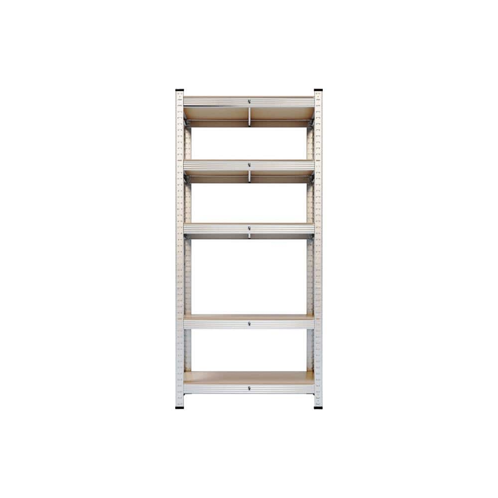 5Tier Utility Shelves, Metal Storage Shelves Garage Shelving Unit