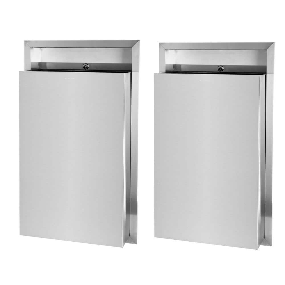 39-Gallon Stainless Steel Trash Receptacle