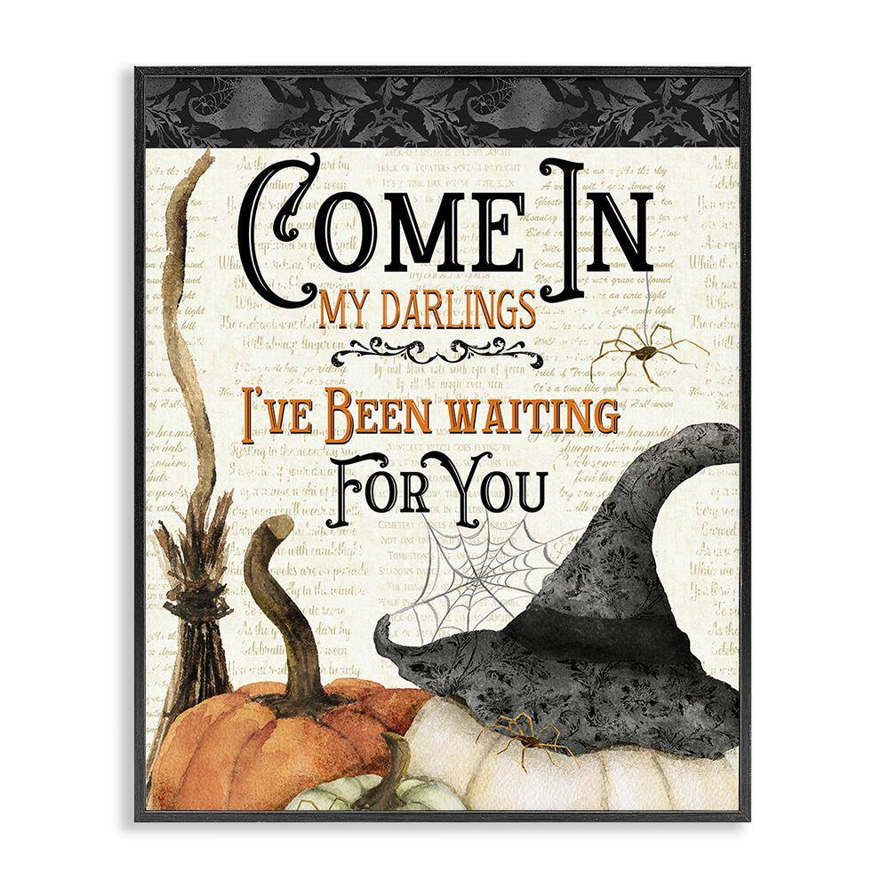 Spooky Witch Phrase by Deane Beesley 1-Piece Framed Graphic Print Typography Poster Art Print 20 in. x 16 in. price history on PriceWatchPro