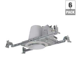 H99 4 in. Steel Recessed Lighting Housing for New Construction Ceiling, No Insulation Contact, Air-Tite (6-Pack)