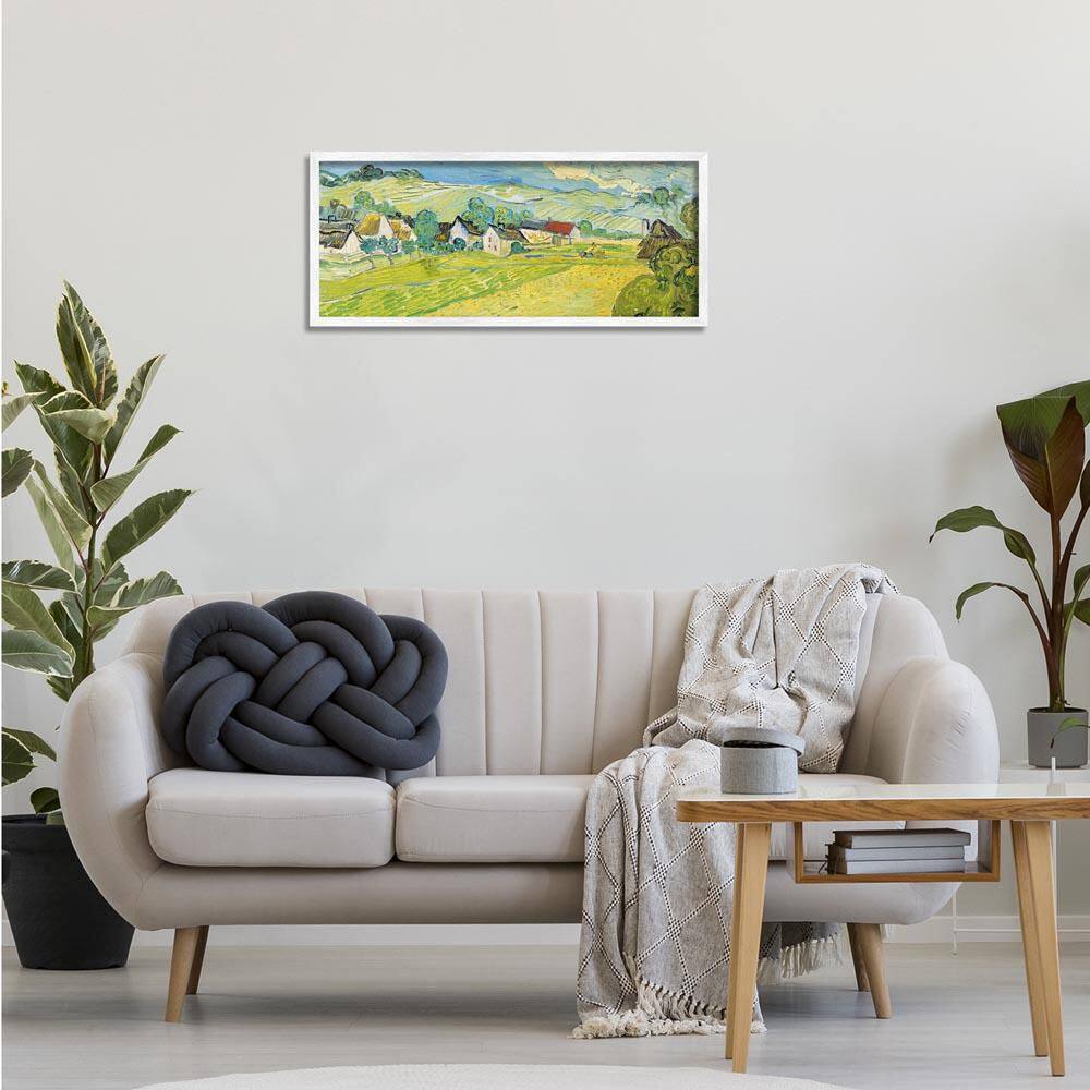 Classic Vast Countryside by Vincent Van Gogh White Framed Nature Giclee Art Print 13 in. x 30 in. price history on PriceWatchPro