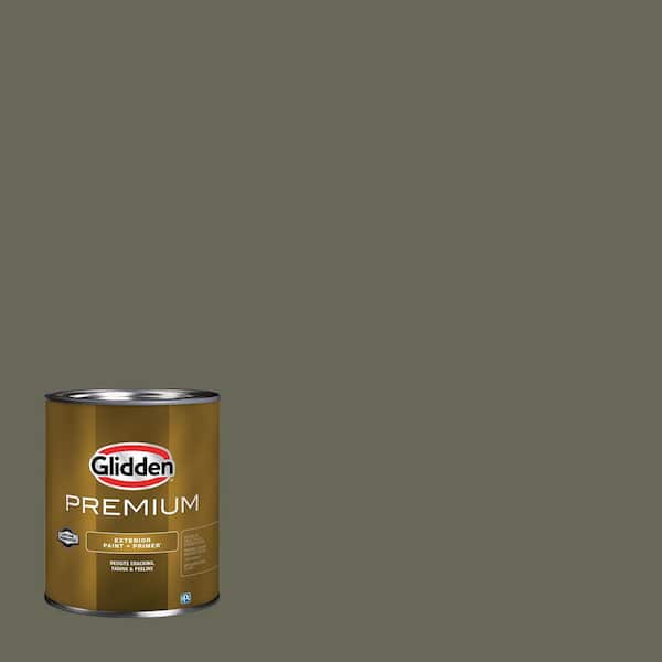 Glidden Premium 1 qt. PPG1030-7 Double Duty Flat Exterior Latex Paint