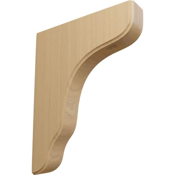 Ekena Millwork 1-3/4 in. x 8-1/2 in. x 11 in. Cherry Plymouth Wood Bracket