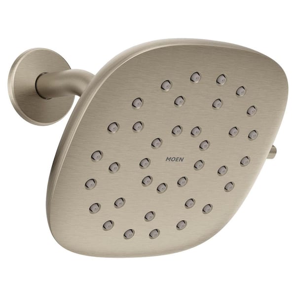 Verso 6-Spray Patterns with 2.5 GPM 7 in. Wall Mount Fixed Shower Head in Brushed Nickel