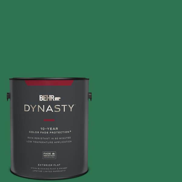 BEHR DYNASTY 1 gal. #P420-7 Crown Jewel Flat Exterior Stain-Blocking Paint & Primer