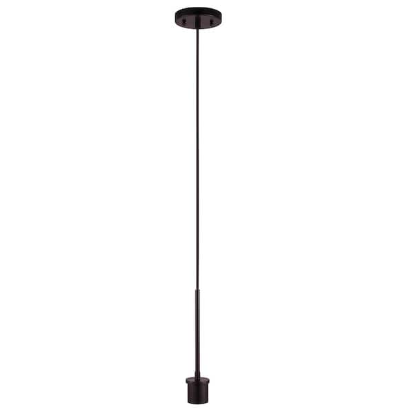 Oil-Rubbed Bronze Pendant Light Kit with Partial Down Rod and Adjustable Height Wire