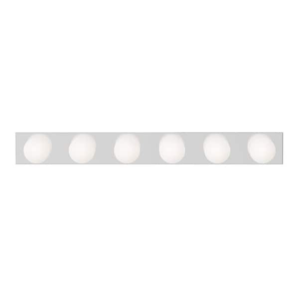 Independence 36 in. 6-Light Chrome Traditional Bathroom Vanity Light