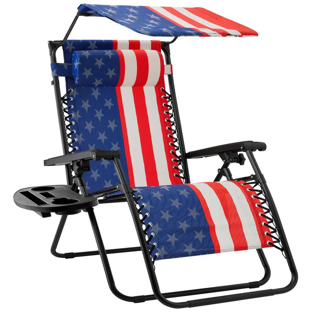 Best Choice Products Zero Gravity Folding Reclining American Flag