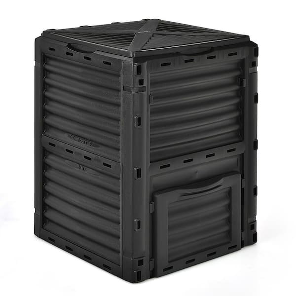 80 gal. Outdoor Composter W/ Large Openable Lid and Bottom Exit Door