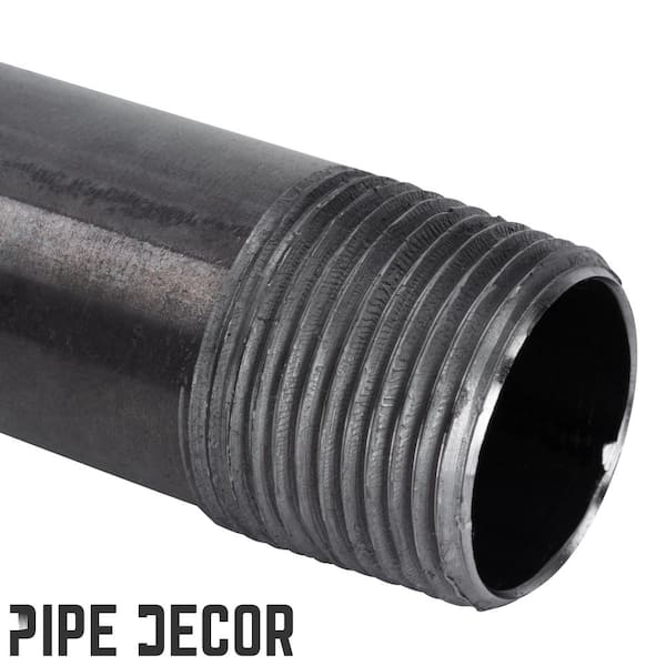 1 in. x 72 in. Black Industrial Steel Grey Plumbing Pipe (4-Pack) 1 in. x 72 in. Black Industrial Steel Grey Plumbing Pipe (4-Pack)