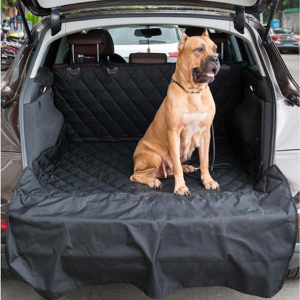 PAWSMARK Black Quilted Pet Cargo Liner Mat Universal Fit for Cars