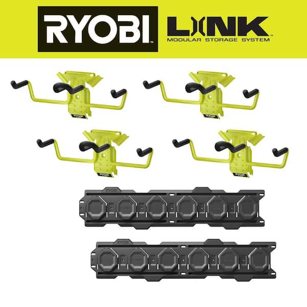 LINK Standard Hook Set (4-Pack) with Wall Rail (2-Pack)