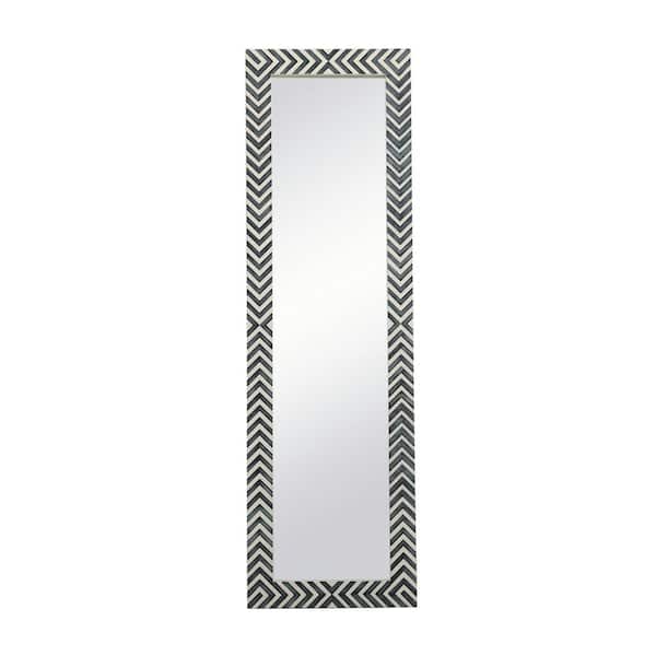 Unbranded Large Rectangle Chevron Contemporary Mirror (60 in. H x 18 in. W)