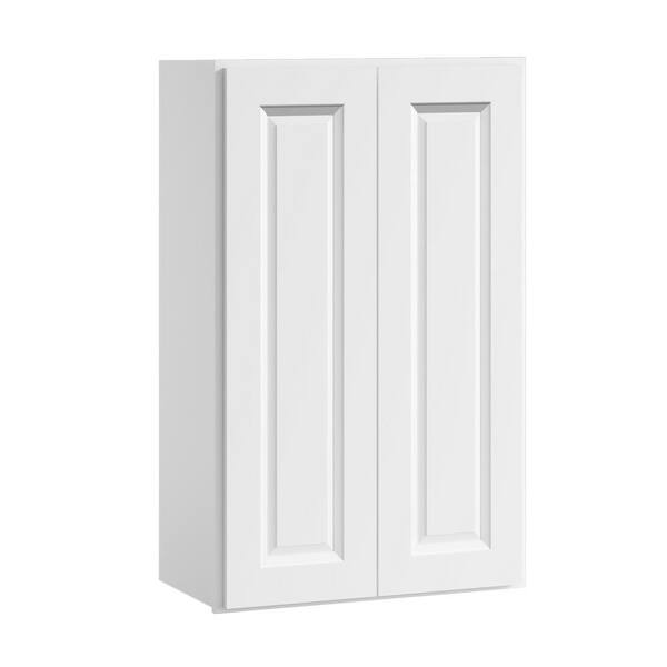36 in. W x 12 in D x 42 in. H in. Traditional White Plywood Ready to Assemble Kitchen Wall Cabinet with Doors, Shelves