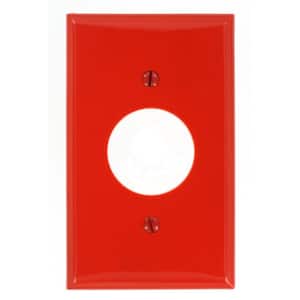 Red 1-Gang Single Outlet Wall Plate (1-Pack)