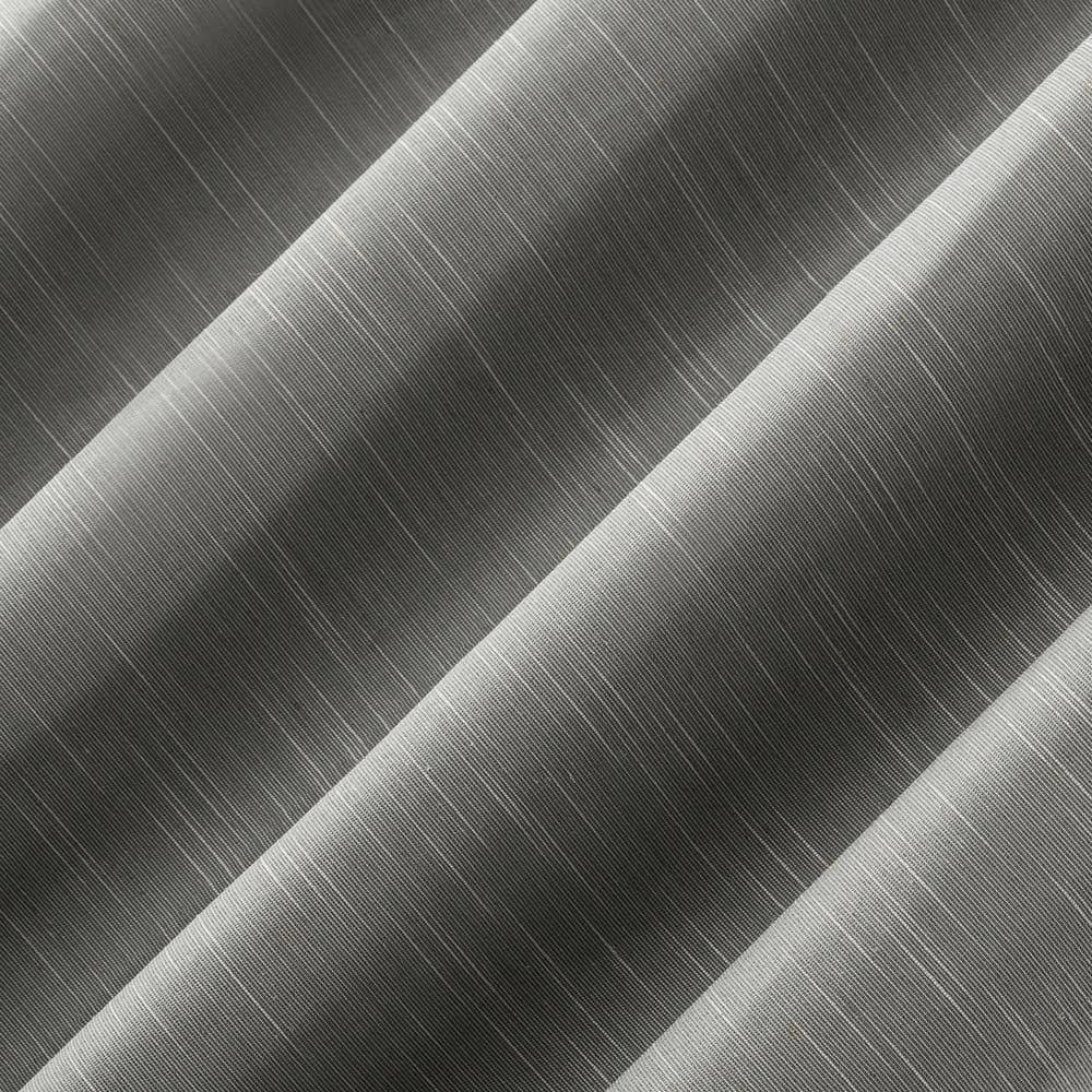 Gray Linen Blend Blackout Grommet Top Curtain Panel, 50" x 63"